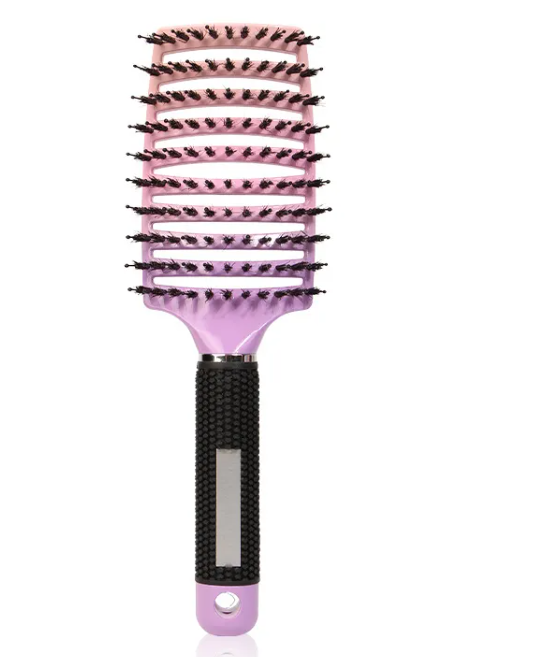 Cepillo para cerdo de nueve filas de cabello peinado, marca PureEdge, con cerdas distribuidas en múltiples filas para cuidado animal